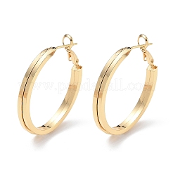 Brass Big Hoop Earrings for Women&nbsp;KK-CBA4112-07G