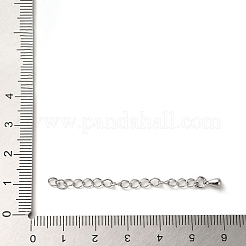 Brass Curb Chain Extender&nbsp;KK-Q807-13P