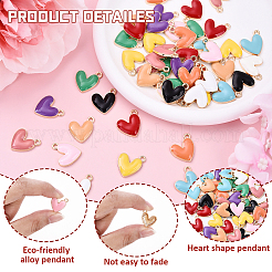 55Pcs 11 Colors  Zinc Alloy Pendants&nbsp;FIND-YW0007-42