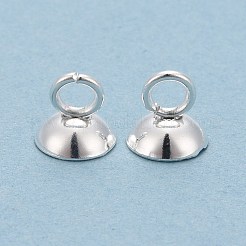 201 Stainless Steel Bead Cap Pendant Bails&nbsp;STAS-L244-27D-S