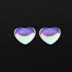 Translucent Electroplated Glass Cabochons&nbsp;EGLA-T026-002