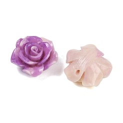 Synthetic Coral 3D Flower Rose Beads&nbsp;CORA-A005-14mm-27