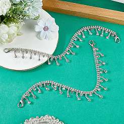 2Pcs Alloy Rhinestone Shoe Decoration Chain&nbsp;AJEW-CP0006-46