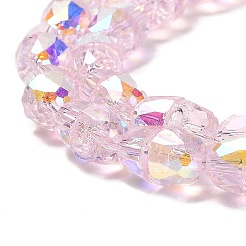 Electroplate Glass Beads Strands&nbsp;EGLA-D030-04A