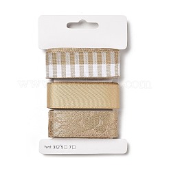 9 Yards 3 Styles Polyester Ribbon&nbsp;SRIB-A014-H08