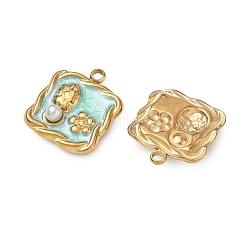 304 Stainless Steel Enamel Pendants&nbsp;SA-CBA7876-39G