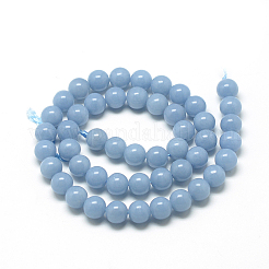 Natural Angelite Beads Strands&nbsp;G-S264-13-8mm
