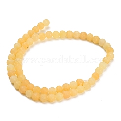 Natural Yellow Calcite Beads Strands&nbsp;GG-CBAA3AB-01-6mm