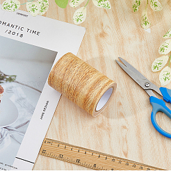 PE Imitation Wood Grain Adhesive Tape&nbsp;AJEW-WH0270-222F