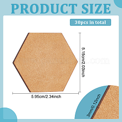 30Pcs Medium Density Fiberboard (MDF) Sheet&nbsp;WOOD-FG0001-27