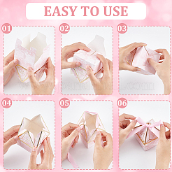 Diamond Shaped Paper Candy Packaging Boxes&nbsp;CON-WH0089-58