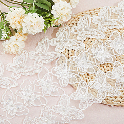 3 Yards 3 Styles Polyester Embroidery Butterfly Lace Trim&nbsp;OCOR-BC0006-47