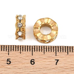 304 Stainless Steel Rhinestone European Beads&nbsp;RB-CBA72D5-01G