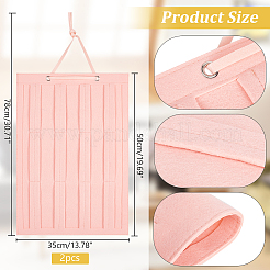 Felt Hanging Hair Claw Clip Organizer Holder for Women Girls&nbsp;AJEW-WH0083-89A-03A