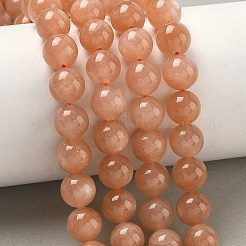 Natural Sunstone Beads Strands&nbsp;G-J363-10-8mm