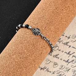 304 Stainless Steel Skull Link Bracelets&nbsp;BJEW-F486-03P