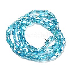 Electroplate Glass Beads Strands&nbsp;EGLA-P066-01A-AB14