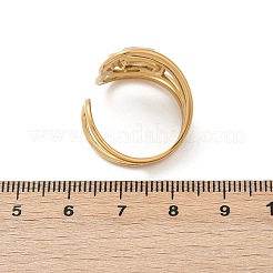 304 Stainless Steel Cuff Open Rings&nbsp;RJEW-S629-08G