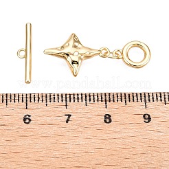 Brass Toggle Clasps&nbsp;KK-N254-164G
