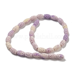 Synthetic Shell Dyed Carved Beads Strands&nbsp;SHEL-I001-03A-01