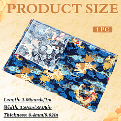 Qilin Pattern Cotton Fabric&nbsp;DIY-WH0579-97B