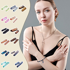 26Pcs 13 Colors Electroplated Natural Quartz Crystal Beads&nbsp;G-NB0005-91