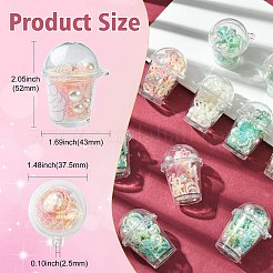 10Pcs Milk Tea Cup Theme Opaque Acrylic Pendants&nbsp;OACR-CJ0002-31