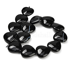 Natural Black Agate Beads Strands&nbsp;G-B178-L01-01