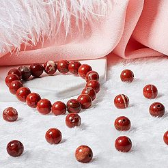Natural Red Jasper Beads Strands&nbsp;G-OC0001-13