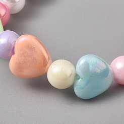 Kids Acrylic Beaded Stretch Bracelets&nbsp;BJEW-JB04833-M
