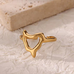 201 Stainless Steel Cuff Open Rings&nbsp;WG80F40-01