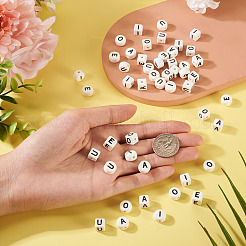 50Pcs 10 Styles Glazed Porcelain Beads&nbsp;PORC-TA0001-36
