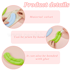 24Pcs 6 Colors Velvet Doll Lip&nbsp;DIY-FH0009-86