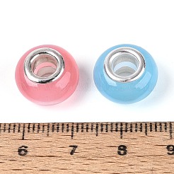 Large Hole Rondelle Resin European Beads&nbsp;RPDL-Q004-02