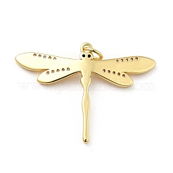 Brass Micro Pave Cubic Zirconia Pendants&nbsp;KK-H433-10G