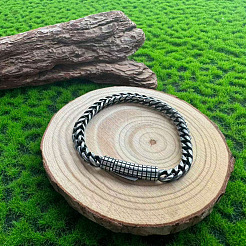Vintage 304 Stainless Steel Wheat Chain Bracelets for Unisex&nbsp;WGBB540-01