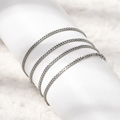 12Pcs 1.5MM 304 Stainless Steel Twisted Chain Necklaces for Men Women&nbsp;NJEW-H093-17P-01