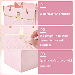 6 Sets 3 Colors Paper Storage Tote Bags&nbsp;ABAG-CP0001-33