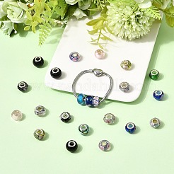 Rondelle Mixed Style Handmade Lampwork European Large Hole Beads&nbsp;LPDL-R007