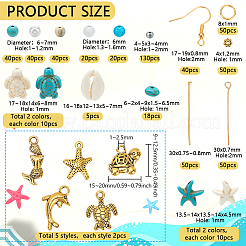 Ocean Theme DIY Earrings Making Kits&nbsp;DIY-PH0031-42