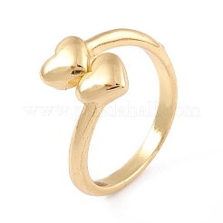 Brass Cuff Rings&nbsp;RJEW-M138-10G