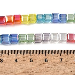 Electroplate Transparent Glass Beads Strands&nbsp;EGLA-K015-14A