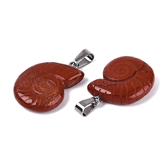 Natural Red Jasper Pendants&nbsp;G-Q601-45F