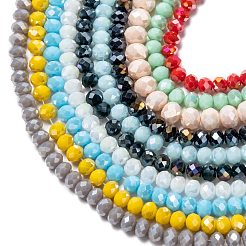 Electroplate Glass Beads Strands&nbsp;EGLA-X0007-01E-6mm