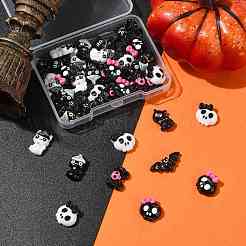 42Pcs 7 Styles Halloween Opaque Resin Cabochons&nbsp;CRES-FS0001-31