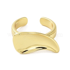 Rack Plating Brass Cuff Rings&nbsp;RJEW-D025-03G