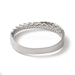 Non-Tarnish Cross 304 Stainless Steel Hollow Hinged Bangles for Women&nbsp;BJEW-I315-20P