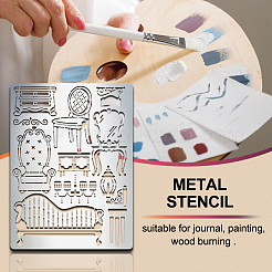 Stainless Steel Metal Cutting Dies Stencils&nbsp;DIY-WH0289-063