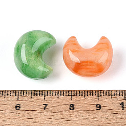 Opaque Resin Moon Beads&nbsp;RESI-T060-32M
