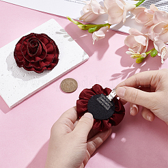 2Pcs Flower Polyester Shoe Buckle Clips&nbsp;DIY-PH0034-81